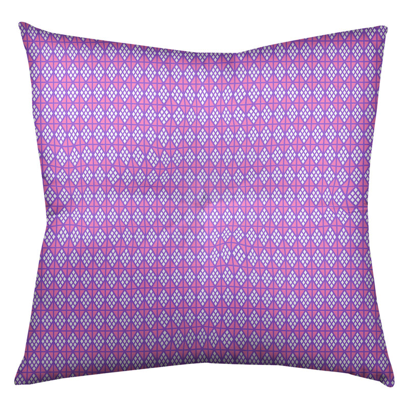 Coussin de sol Katelyn Elizabeth, 26 po x 26 po, Mauve / Rose