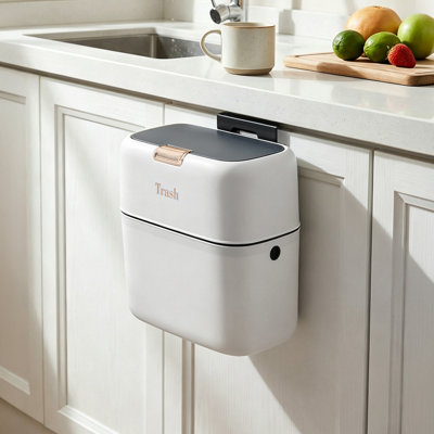 7L Hanging Rubbish Bin with Lid