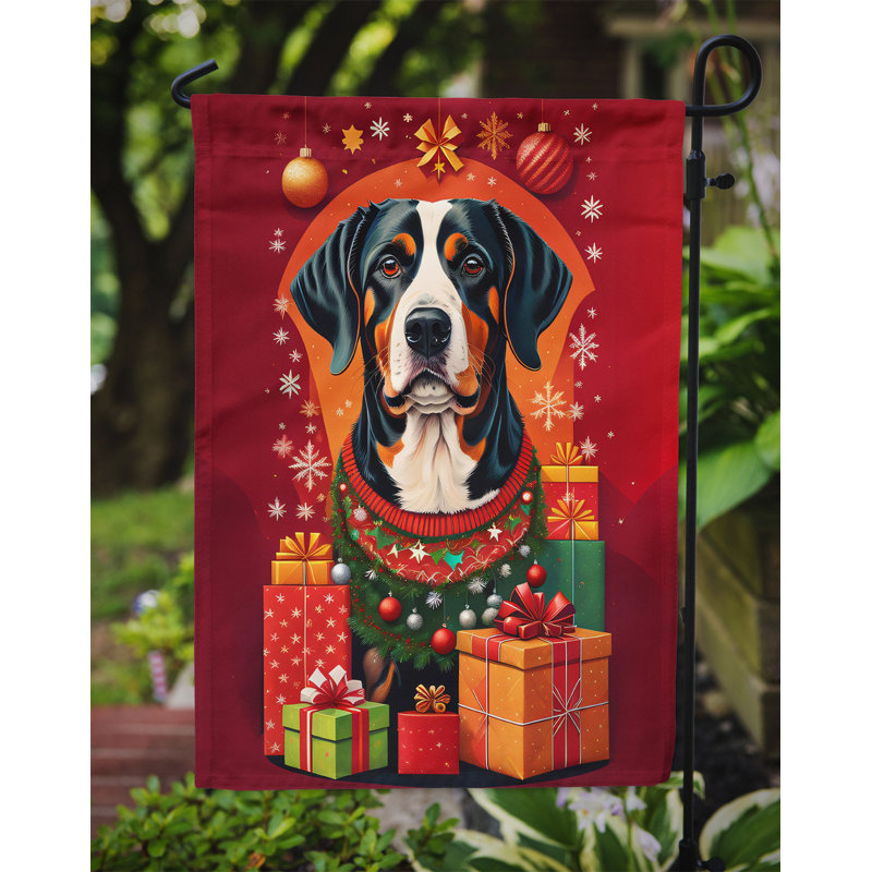 Drapeau de jardin en polyester double face H 15,5 po x l 11,25 po