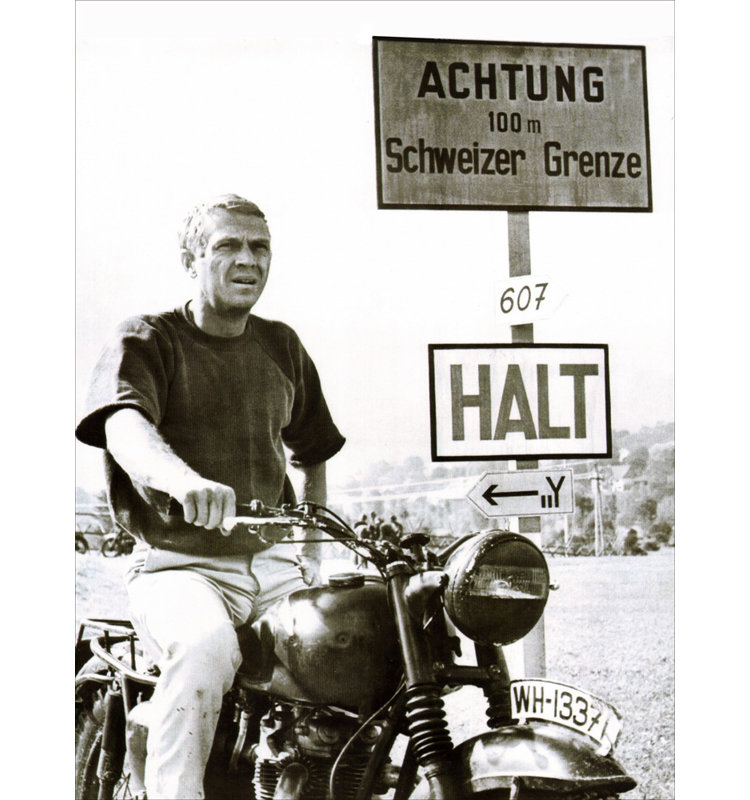 Steve Mcqueen, 18" H x 14" W