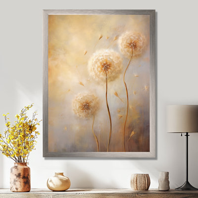 Breconvale White Dandelion Romantic Impression II - Print on Canvas