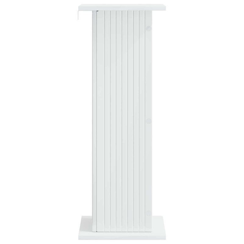 Plant Stand, High Gloss White, 80.5cm H x 30.5cm W x 30cm D