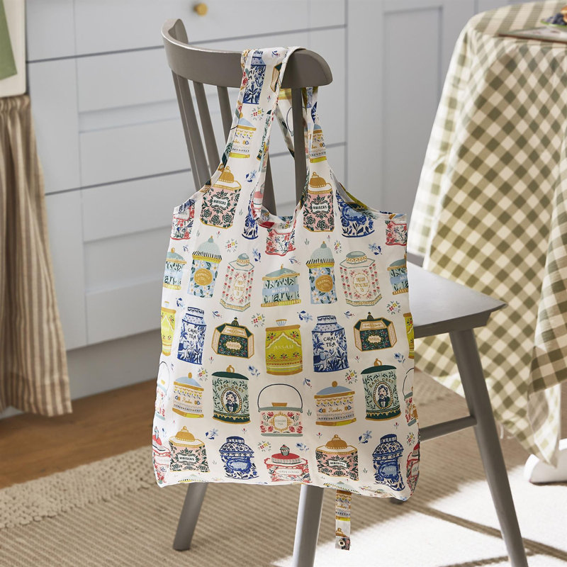 Tea Tins Cotton Picnic Tote Bag