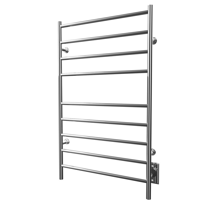 Chauffe-serviettes électrique mural 24 po x 40 po Kontour Linear , H 40 po x l 24 po x P 4 po, Chrome, Câblé