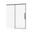 60" W X 72" H Semi-Frameless Sliding Shower Door, Tempered Clear Glass, Matte Black Hardware | Gift Idea