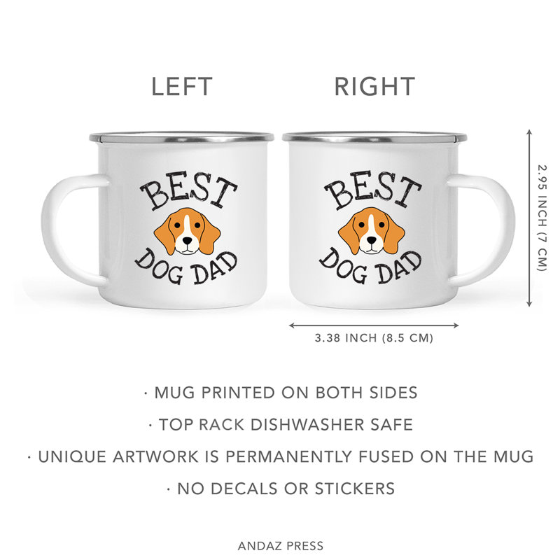 Grande tasse à café « Best Dog Dad », Beagle