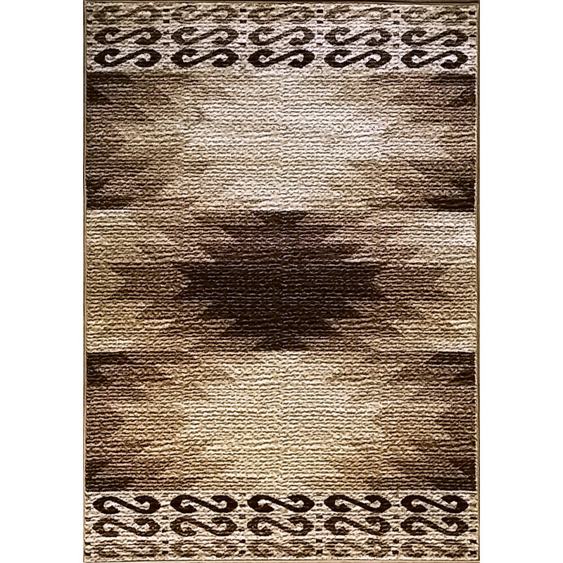Tapis brun La Junta, 10 pi x 13 pi