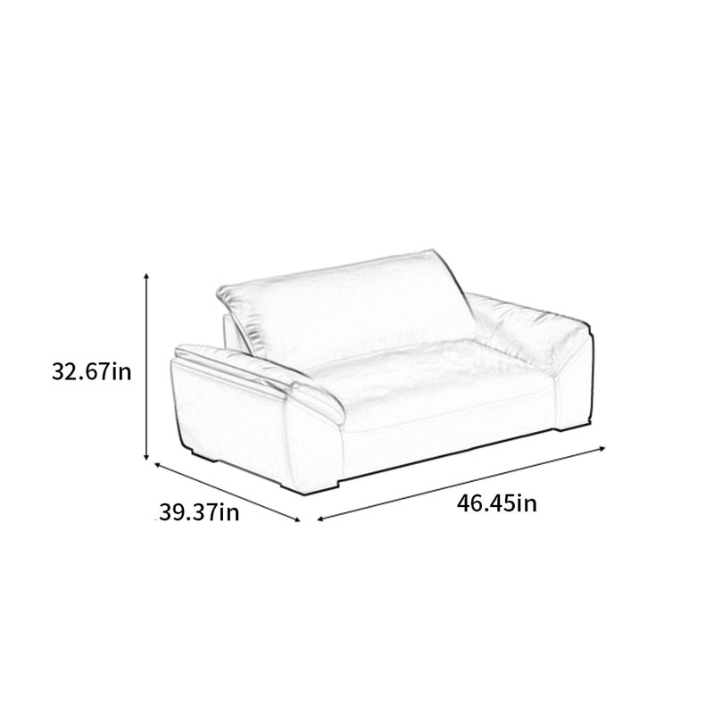 American minimalist modern in-line sofa