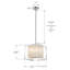 Luminaire suspendu carré en métal à 4 lumières 12 pouces avec détails en cristal Medinger
