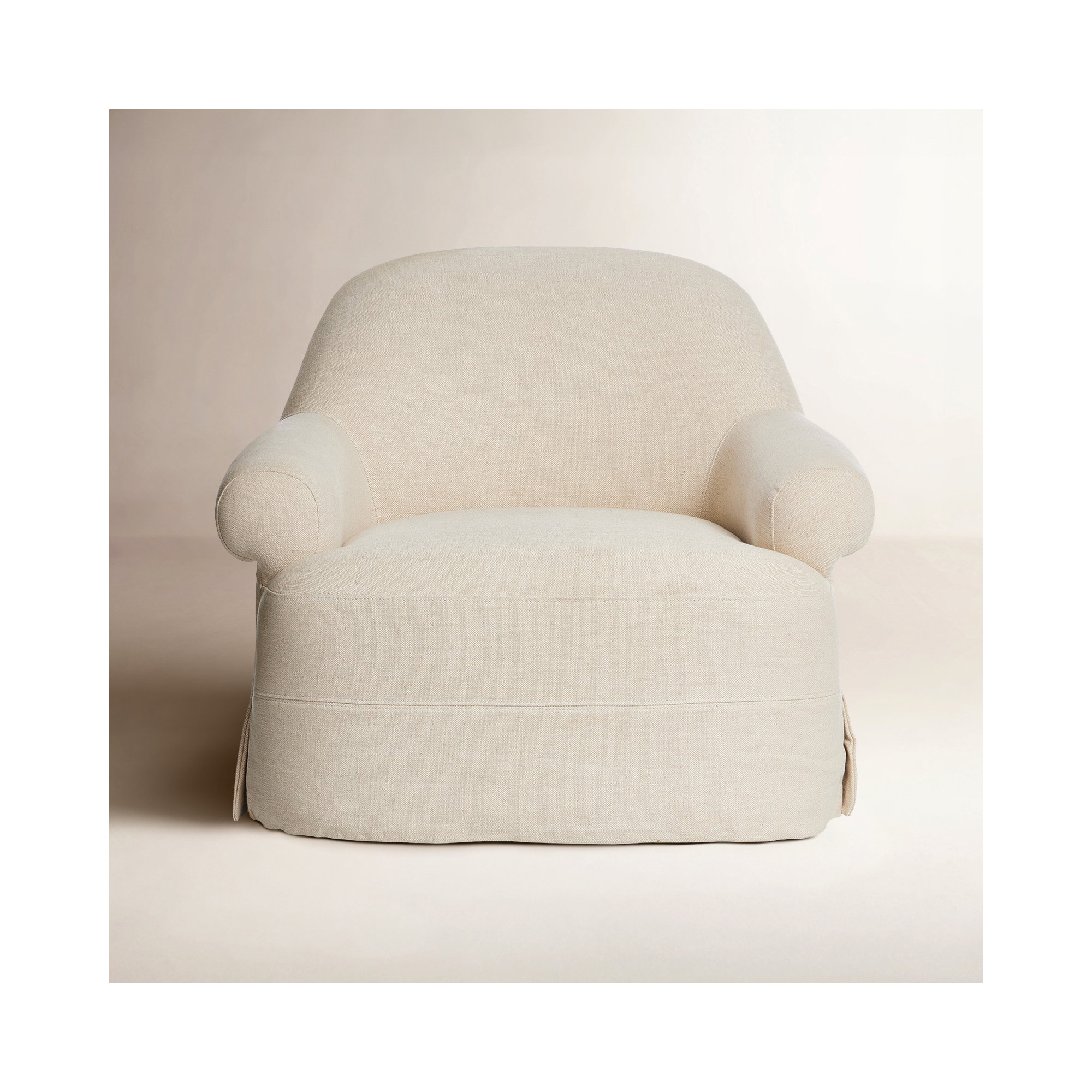 Arden Swivel Chair, Bergamo Parchment