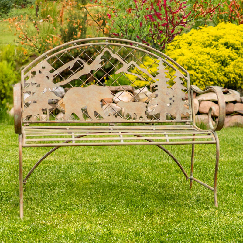 Carolyon Iron Outdoor Bench