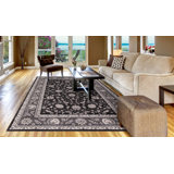 Tapis noir Mahal