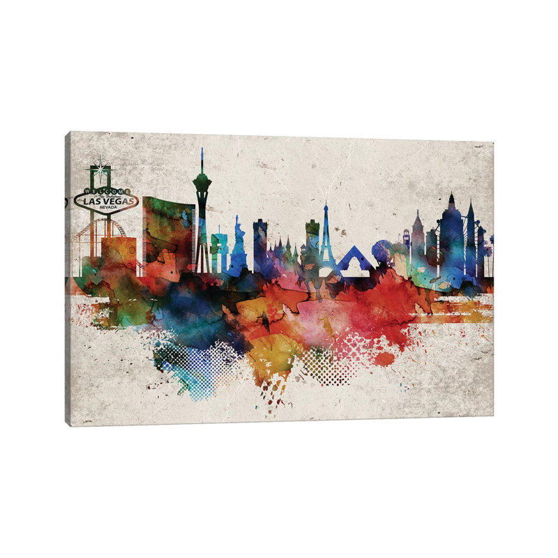 «Las Vegas Abstract», reproduction d'impression, Aucun mat, Toile tendue, H 40 po x l 60 po x 1,5 po