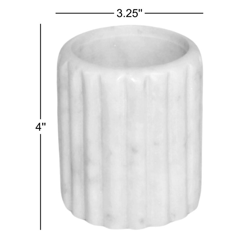 Alianna 4'' H Stone Tabletop Votive Holder