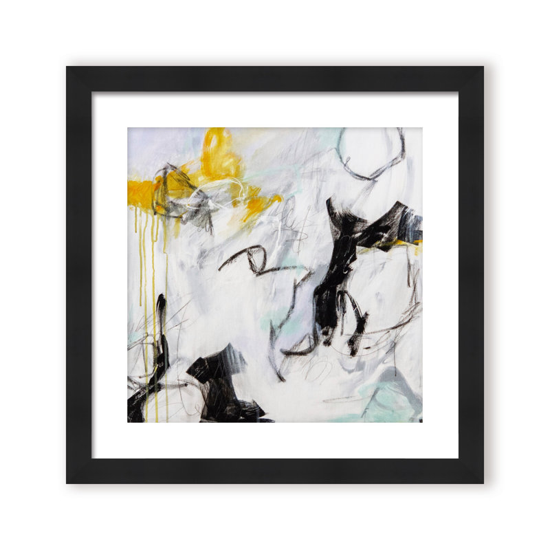 Little Black Dress Print by Patricia Schwimmer, Framed Matted Print, Black, 12" H x 12" W x 1.125" D