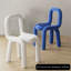 Ensemble de chaises à dossier moderne bleu uni (ensemble de 2)-1979974895
