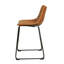 Winding Upholstered Counter Stool with Metal Frame-30896581