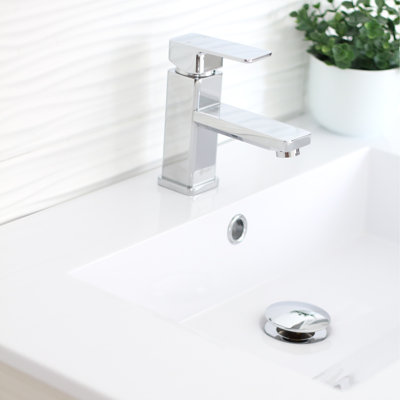 Drain escamotable de lavabo de salle de bain avec trop-plein