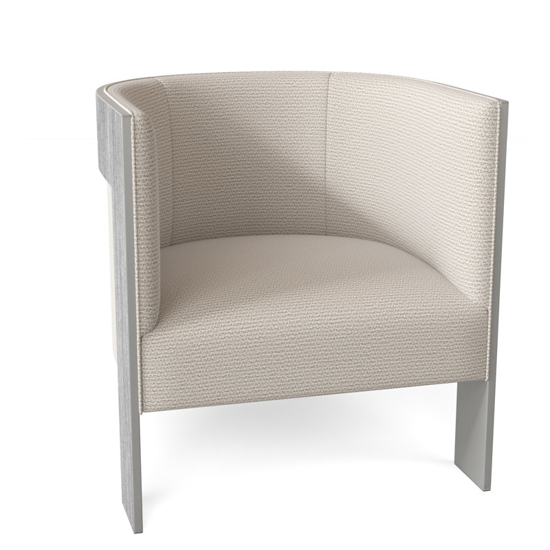 Cosway Upholstered Barrel Chair, Cream Chenille 1345-002