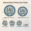 Panneau de vitrail de fenêtre Nautilus Shell - H 12 po-1298019843