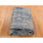 Tapis bleu en soie noué à la main 8 pi 9 po x 12 pi avec rosette 75A530E96A474965A93B63D9AF829B8E