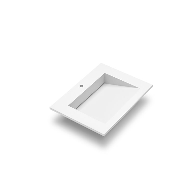 DAX Zen 32" Single Bowl Basin, Matt White