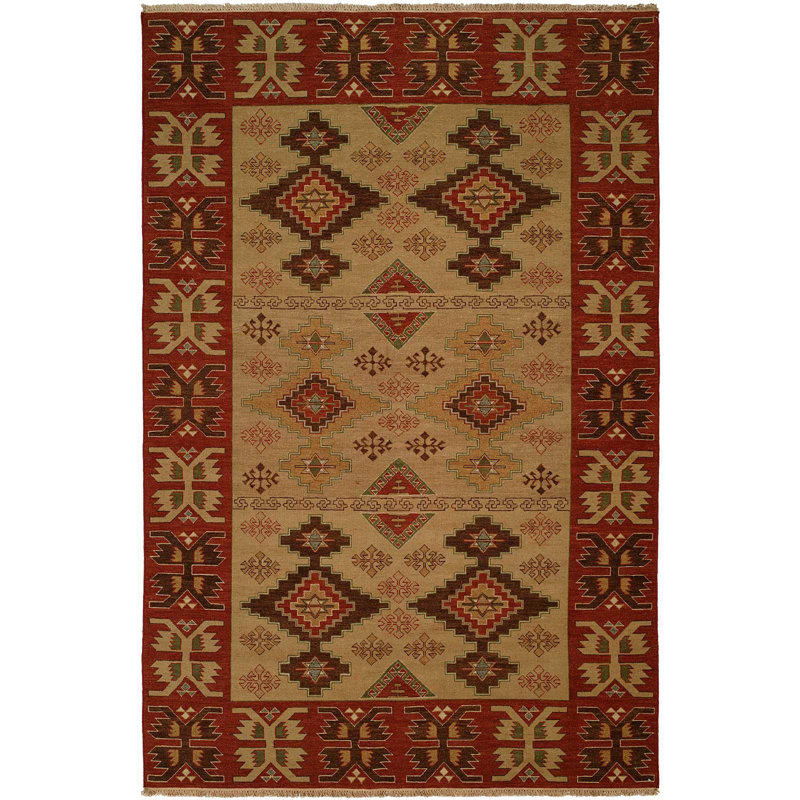 Wool Ikat Area Rug, Rectangle 9' x 12'