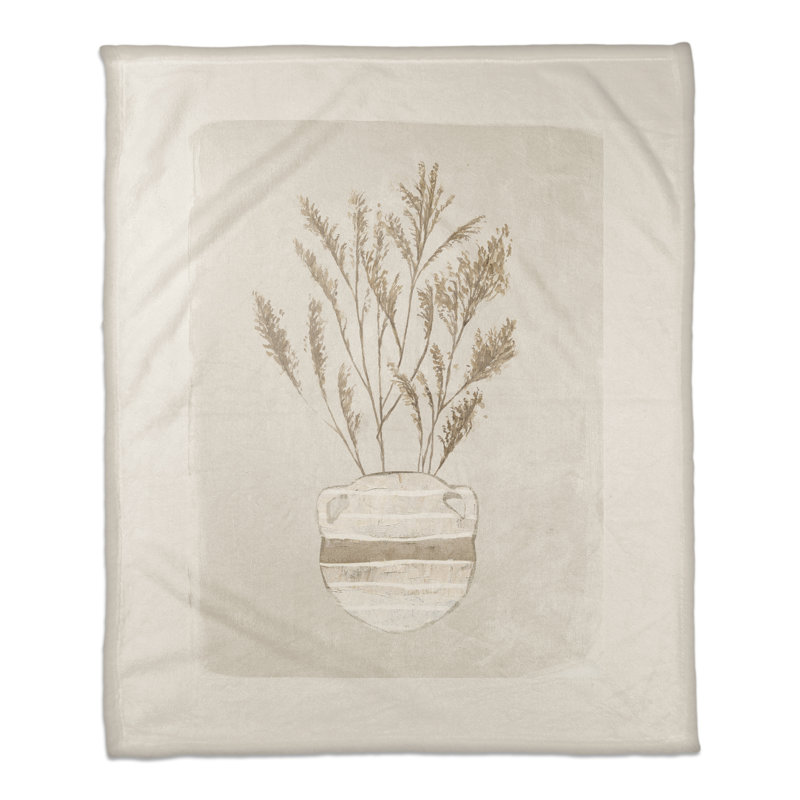 Pampas Jug Striped 2 Throw Blanket