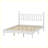 Queen Size Wood Platform Bed with Gourd Shaped Headboard,Retro Style Platform Bed with Wooden Slat Support-505280987