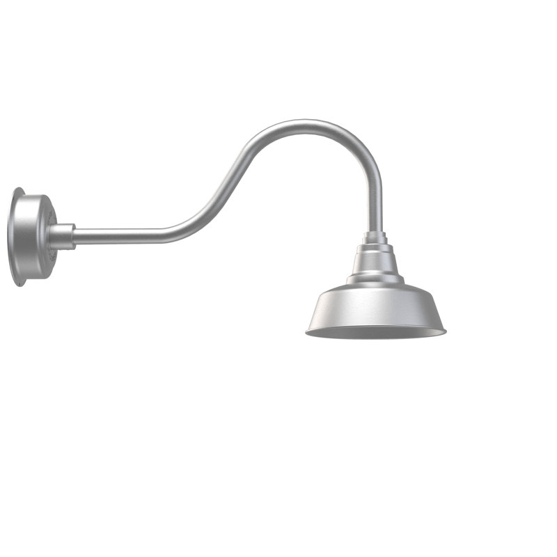 Vandervliet Wall Light, 16.37" H x 10" W x 28.75" D, Galvanized Silver