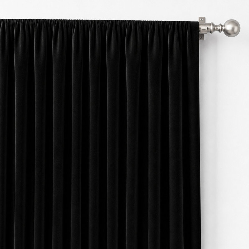 Solid Velvet | Velluto Fabric, Black