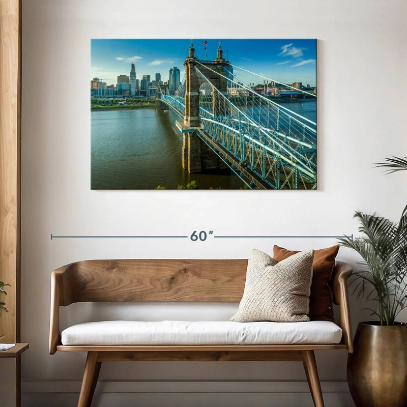 Lilie John A Roebling Bridge, 30" H x 45" W