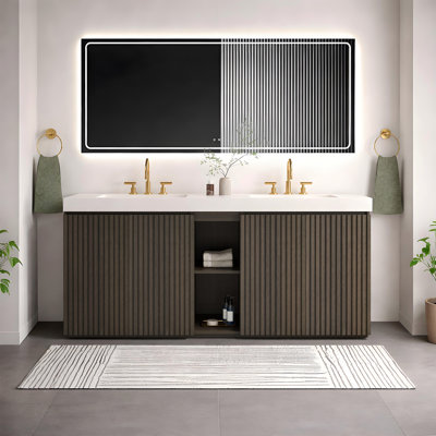 Meuble-lavabo double 72 po Modern