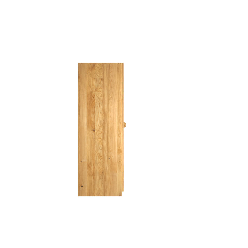 Shawny 2 Door Solid Wood Wardrobe, Natural Oil