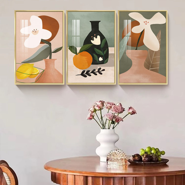 ArtWall Irina Sztukowsi's Autumn Dance 3-Piece Floater Framed Canvas Set - 36x54