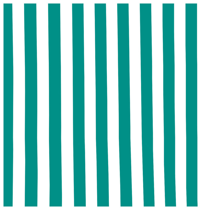 Teal Vertical Stripes Shower Curtains Extra Long, L 70 po x H 93 po