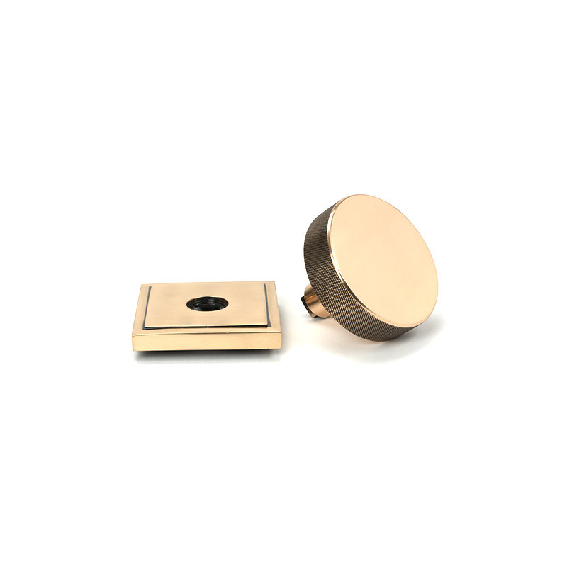 Brompton Single Dummy Door Knob , Polished Bronze