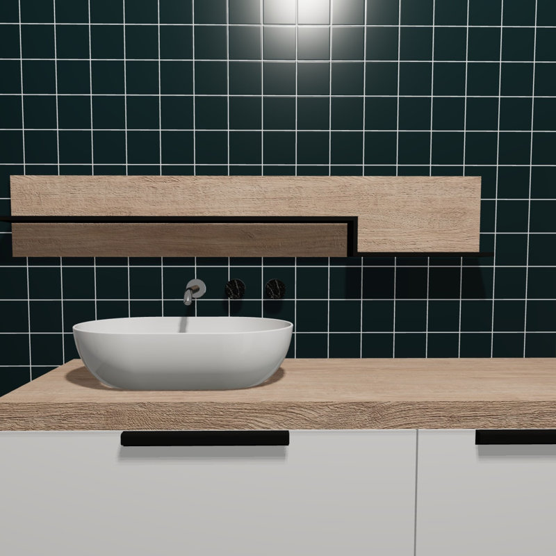 Torch Song 4'' W x 4'' L Glass Singular Tile, North
