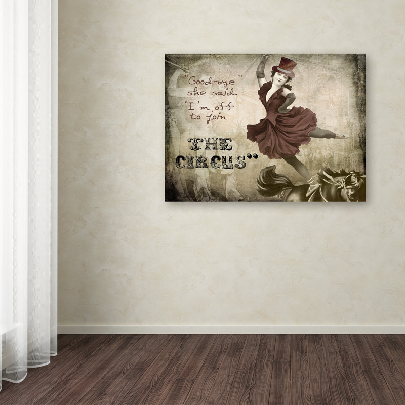 «Joint the Circus» par Jadaya, impression sur toile tendue, H 18 po x l 24 po x P 2 po