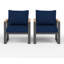 Fauteuils d'extérieur en aluminium pour patio-843700087