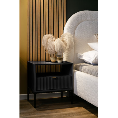 Auriville 54cm W Manufactured Wood Bedside Table