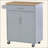 Kitchen Island Cart Rolling Trolley Cart With Drawer, Storage Cabinet & Towel Rack