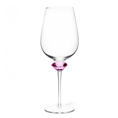 Verre à vin rose