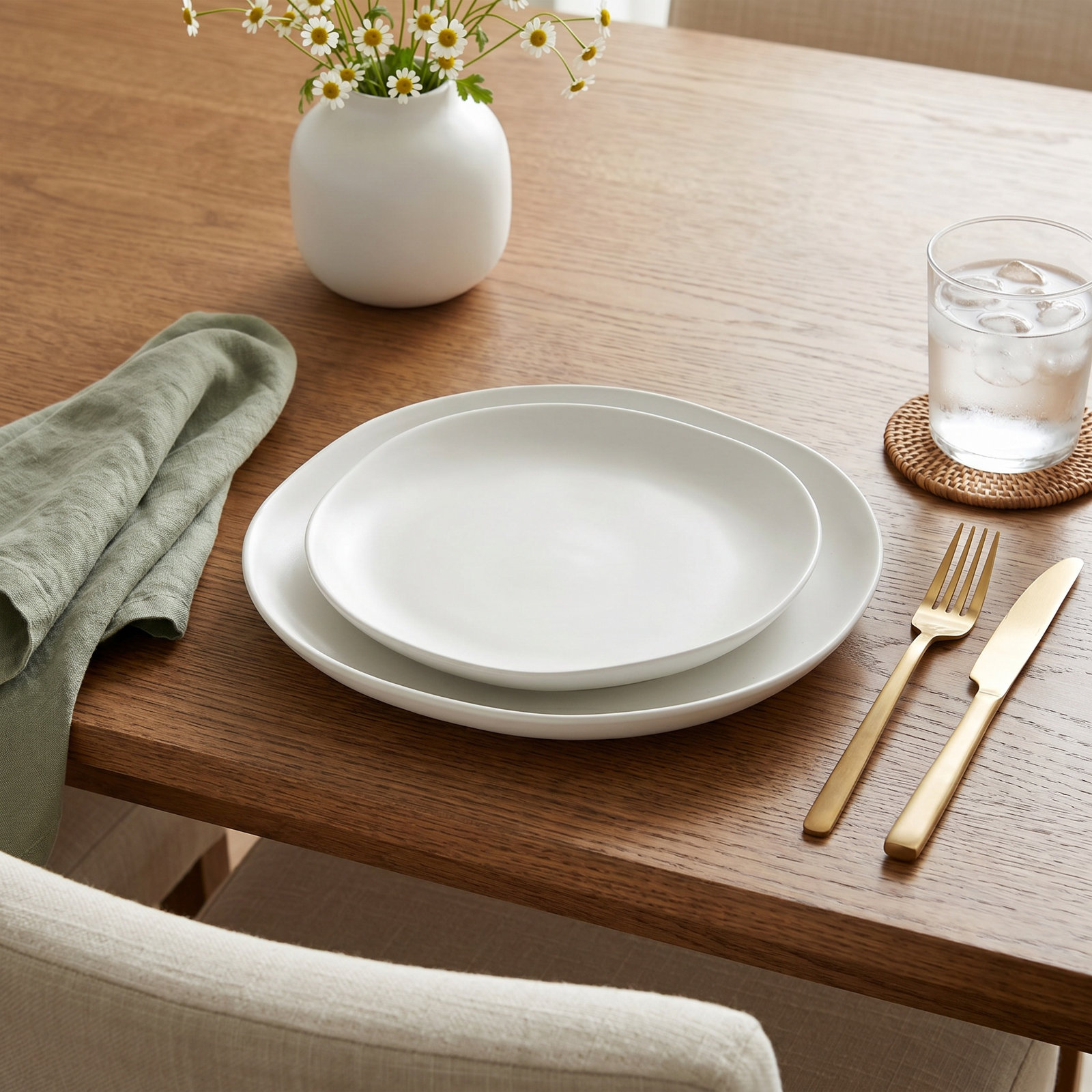 Fortessa Sandia 8" Salad Plate, White