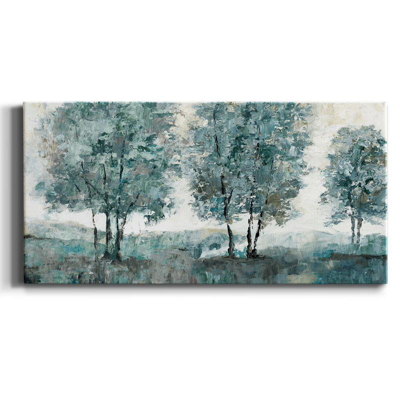 Sentinelle bleu sarcelle - impression sur toile tendue, H 16 po x l 8 po x P 1 po