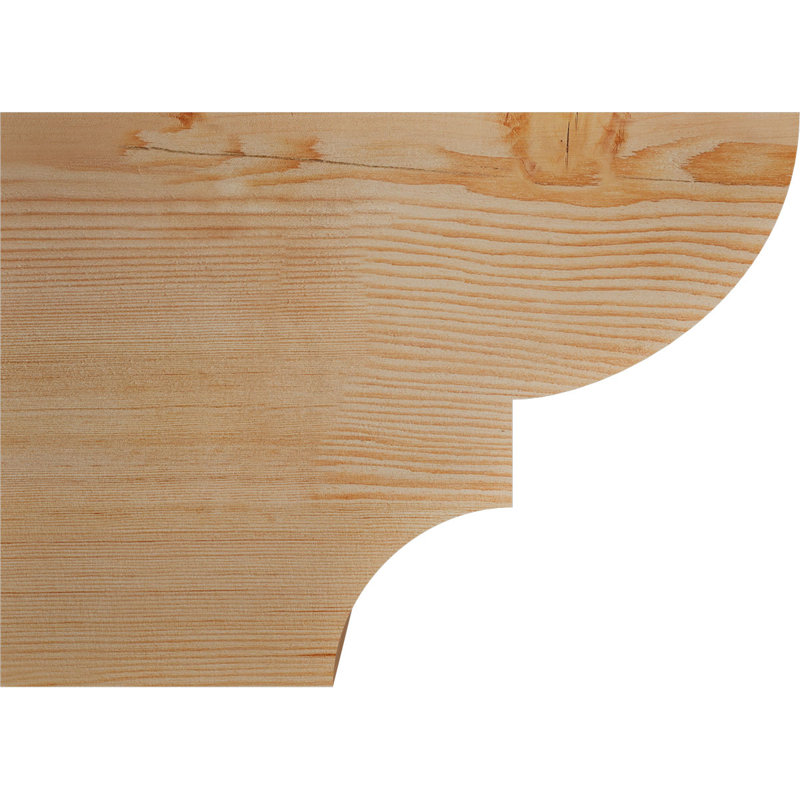 Queue de chevron lisse Ridgewood, Sapin de Douglas, H 12 po x l 5 1/2 po x L 16 po
