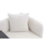 Fauteuil d'appoint rembourré en chenille de 33,8 po de largeur avec table d'appoint et coussin-710779684