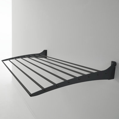 Foxydry Fold Black Foldable Wall-Mounted Drying Rack