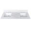 Plateau de meuble-lavabo double 61 po