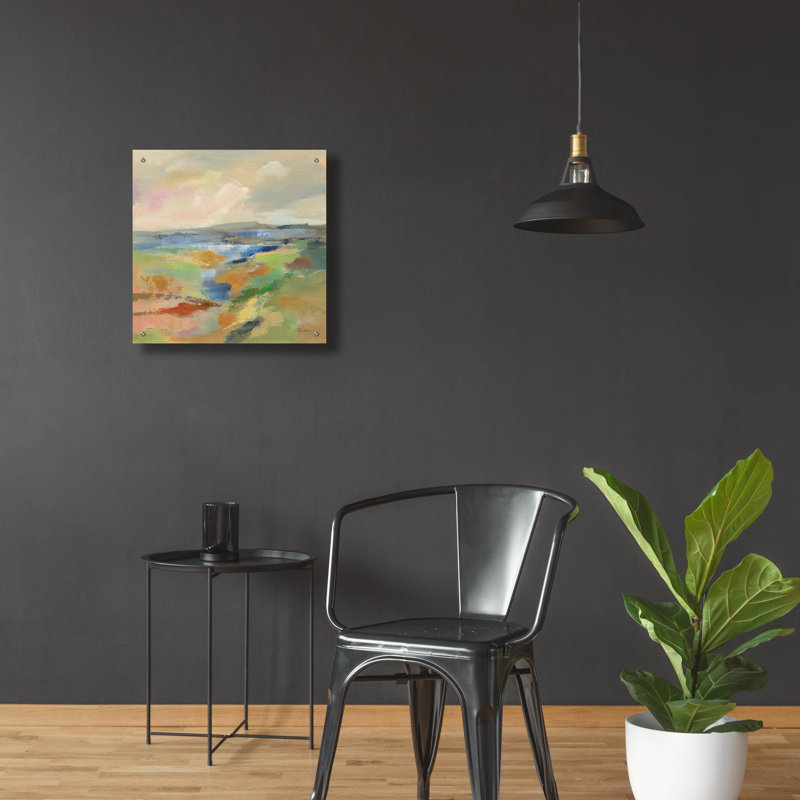  «Earth Day 2» par Silvia Vassileva, art mural en verre acrylique, 24 po x 24 po, H 24 po x l 24 po